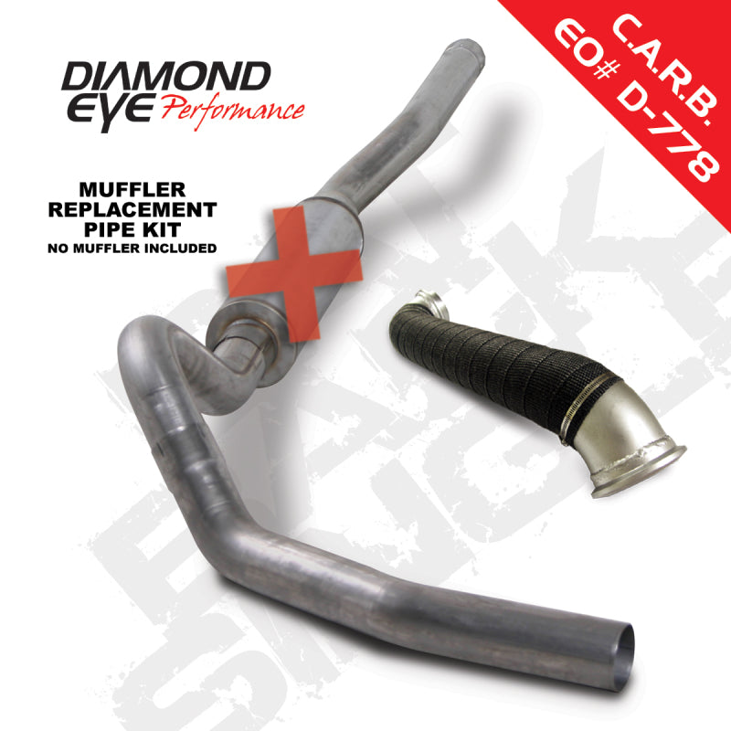 Diamond Eye KIT 4in CB MRP SGL w/ TDP SS 06-07 Chevy/GMC 6.6L Duramax 2500/3500 Diamond Eye Performance