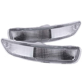 ANZO USA Toyota Corolla Euro Parking Lights Chrome; 1993-1997