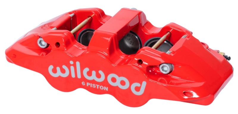 Wilwood Caliper-Forged DynaliteI w/Dust Seal-Red 4.04in Pistons, 1.25in disc, Wilwood