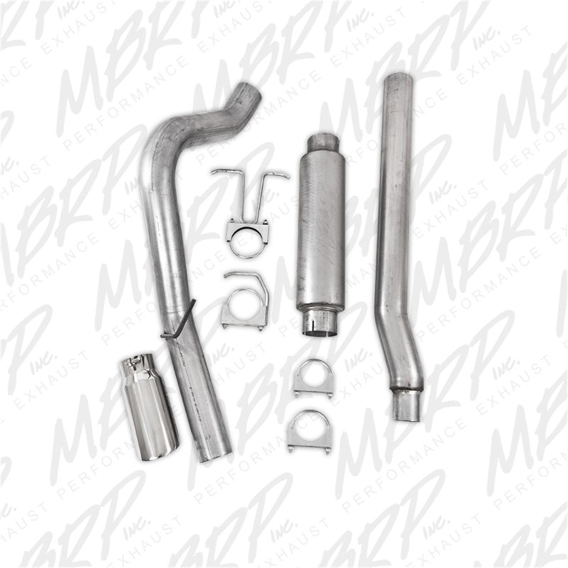 MBRP 11-13 Ford F-250/350/450 6.2L V8 Gas 4in Cat Back Single Side Alum Exhaust System - eliteracefab.com
