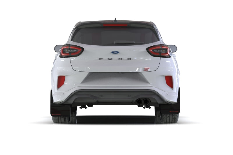 Rally Armor 20-22 Ford Puma ST Black Mud Flap w/ Grey Logo - eliteracefab.com