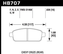 Load image into Gallery viewer, Hawk Performance Ceramic Rear Brake Pads - HB707Z.638