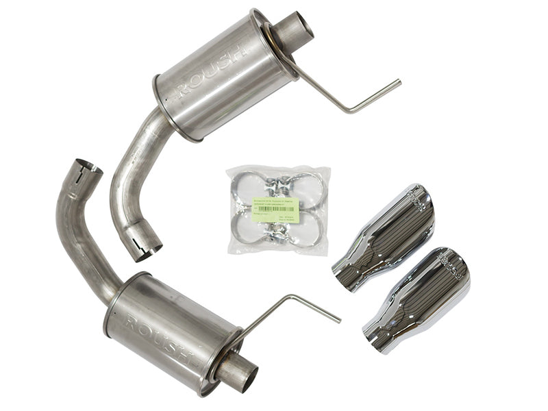 ROUSH 2015-2017 Ford Mustang 5.0L V8 Exhaust Kit w/ Round Tips - eliteracefab.com