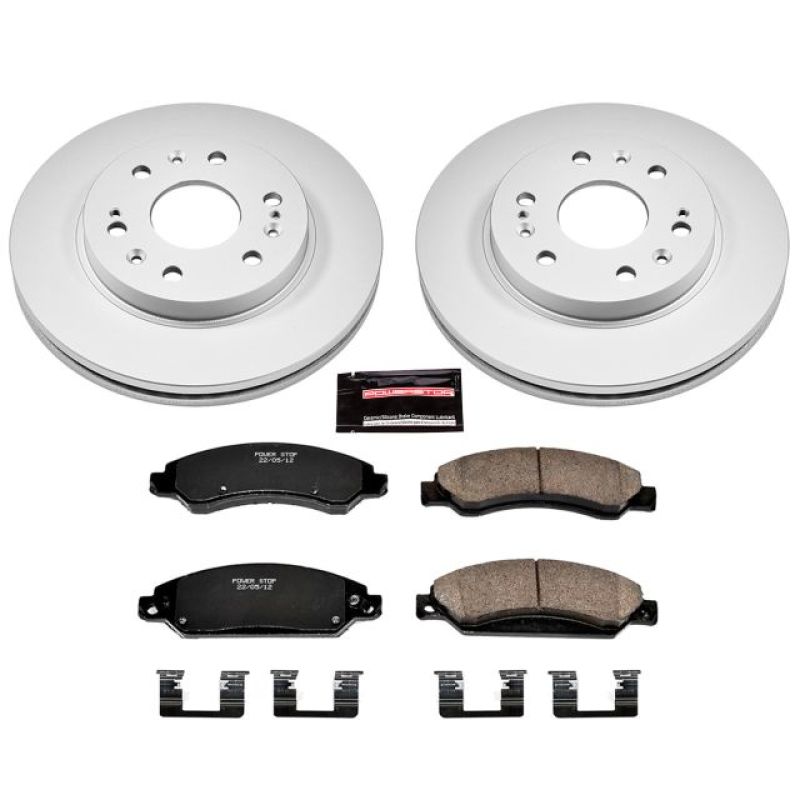 Power Stop 07-08 Cadillac Escalade Front Z17 Evolution Geomet Coated Brake Kit - eliteracefab.com