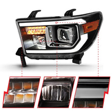 Load image into Gallery viewer, ANZO 2007-2014 Toyota Tundra Projector Light Bar H.L Black Amber(Led High Beam) (Halogen Version) - eliteracefab.com