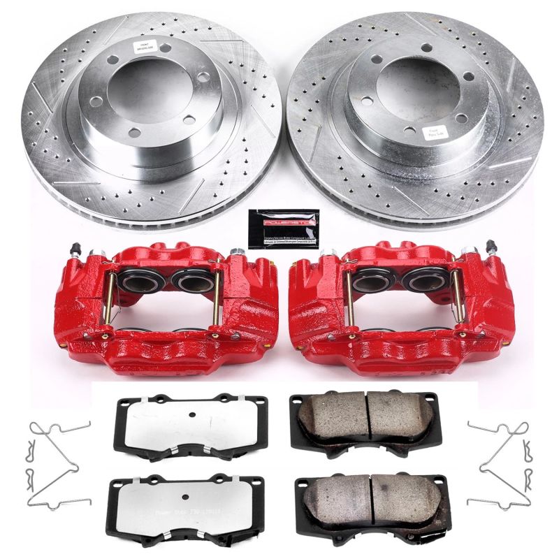 Power Stop 03-09 Lexus GX470 Front Z36 Truck & Tow Brake Kit w/Calipers - eliteracefab.com