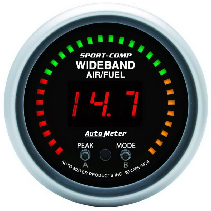 Autometer Sport-Comp 52mm Wideband Air/Fuel Gauge.