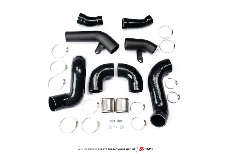 AMS Performance ALP.07.14.0021-1 09-21 Nissan GTR R35 OMEGA Turbo Kit 3in Lower Intercooler Pipes (OMEGA 11)