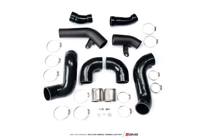AMS Performance ALP.07.14.0021-1 09-21 Nissan GTR R35 OMEGA Turbo Kit 3in Lower Intercooler Pipes (OMEGA 11)