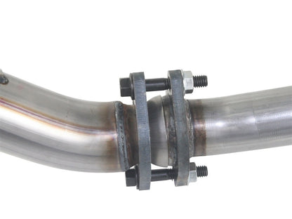 aFe Power Twisted Steel Loop Delete D/P & Y-Pipe SS 2in/2.5in 12-14 Jeep Wrangler (JK) V6 3.6L aFe