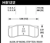 Hawk Performance HP+ Brake Pads - HB122N.710