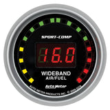 AutoMeter GAUGE; AIR/FUEL RATIO-WIDEBAND; STREET; 2 1/16in.; 10:1-17:1; DIGITAL; SPORT-COM