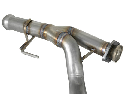 aFe POWER Twisted Steel Y-Pipe 2-1/4in 409 SS Exhaust System 2018 Jeep Wrangler (JL) V6-3.6L - eliteracefab.com