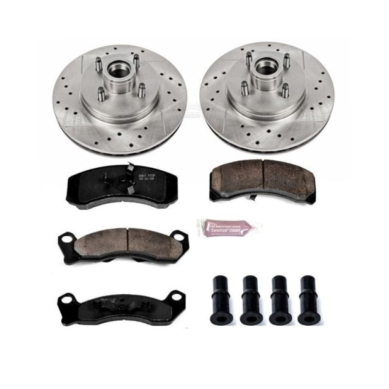 Power Stop 87-93 Ford Mustang Front Z23 Evolution Sport Brake Kit - eliteracefab.com