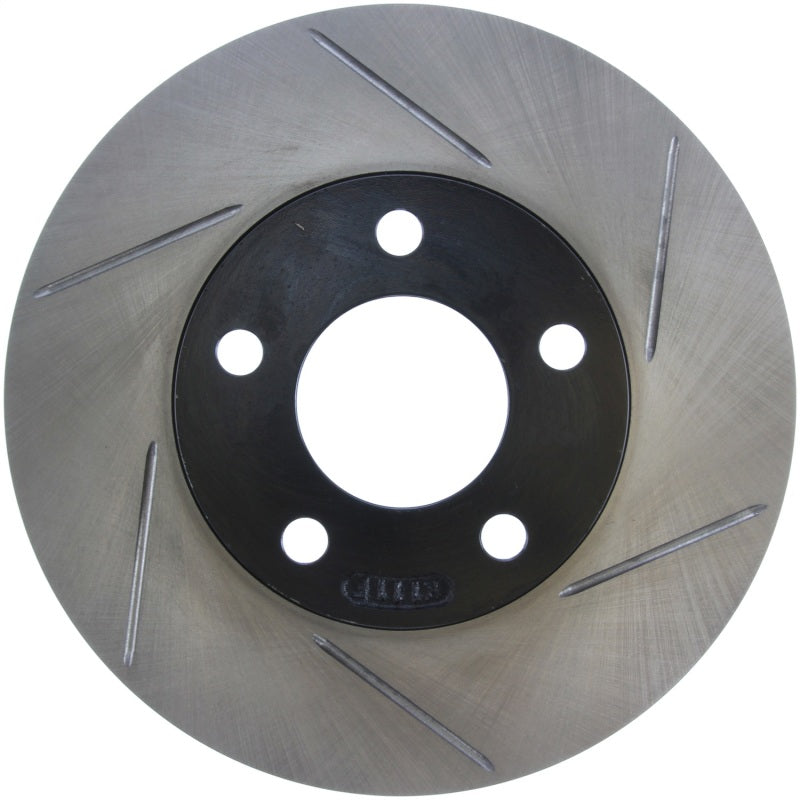 StopTech Power Slot 94-02 Mustang (Excl Cobra) / 03-04 Mustang Base/GT Front Left Slotted Rotor Stoptech