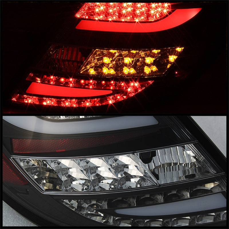 Spyder Mercedes Benz W204 C-Class 08-11 LED Tail Lights Incandescent only - Blk ALT-YD-MBZC08-LED-BK - eliteracefab.com