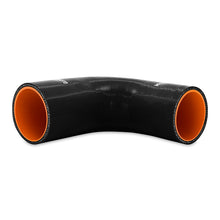 Load image into Gallery viewer, Mishimoto Silicone Reducer Coupler 90 Degree 2.5in to 2.75in - Black - eliteracefab.com