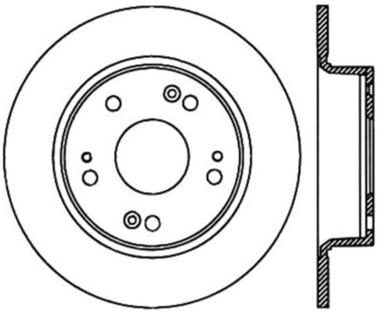 StopTech Power Slot 09-12 Acura TSX / 08-12 Honda Accord Coupe Rear Left Slotted CRYO Rotor Stoptech