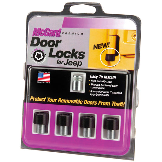 McGard Jeep Wrangler 4 Door Lock Set M6x1.0 Thread - 76060