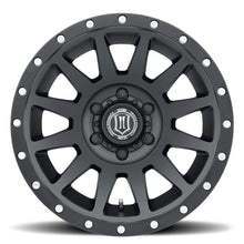 Load image into Gallery viewer, ICON Compression 17x8.5 6x135 6mm Offset 5in BS 87.1mm Bore Satin Black Wheel - eliteracefab.com