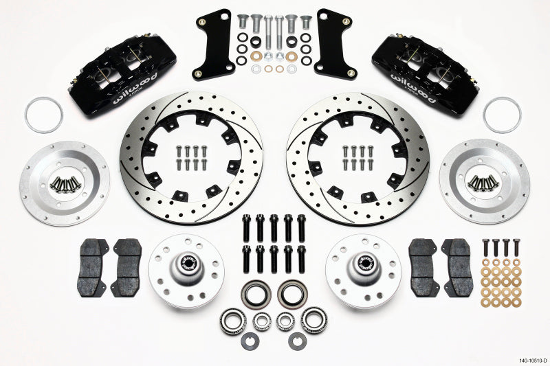 Wilwood Dynapro 6 Front Hub Kit 12.19in Drilled 67-69 Camaro (*Line Kit Needed*) - eliteracefab.com