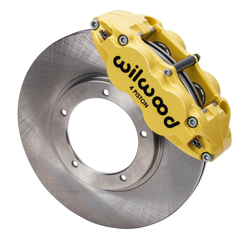 Wilwood 69-83 Porsche 911 Front Superlite Brake Kit 3.5in MT Plain Face - Yellow Wilwood