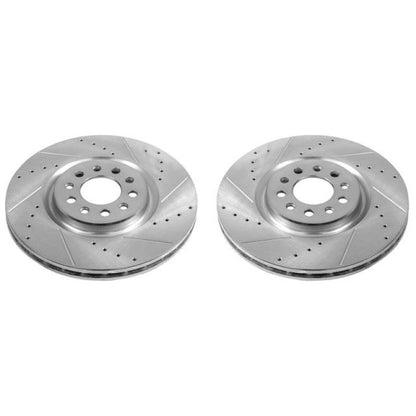 Power Stop 15-17 Chrysler 200 Front Evolution Drilled & Slotted Rotors - Pair - eliteracefab.com