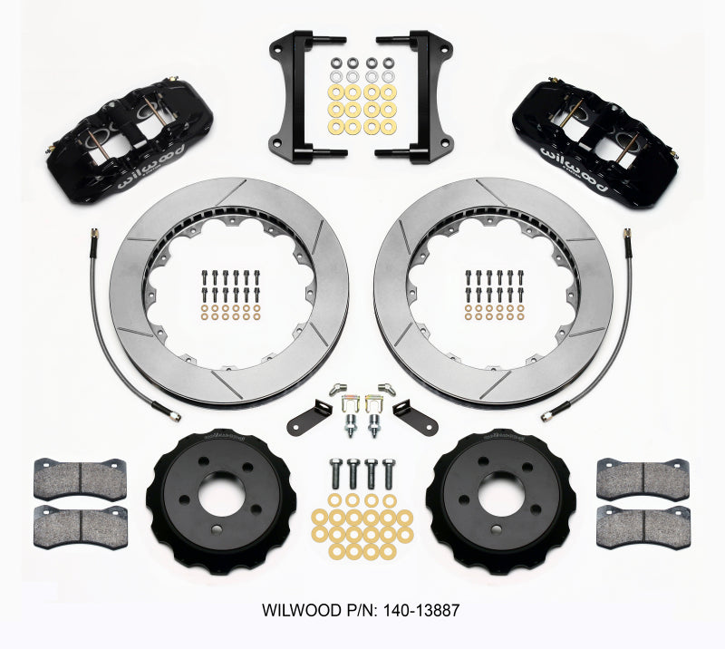 Wilwood AERO6 Front Hat Kit 15.00 2015-Up Mustang w/Lines Wilwood