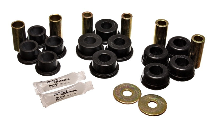 Energy Suspension 92-95 Toyota MR2 Black Rear Control Arm Bushing Set (includes Strut Bushings) - eliteracefab.com