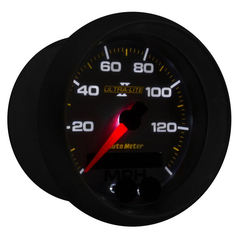 Autometer Ultra-Lite II 3-3/8in 0-140MPH In-Dash Electronic GPS Programmable Speedometer 4980