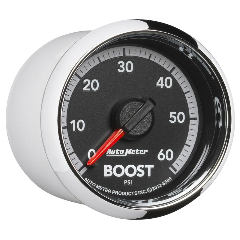 AutoMeter GAUGE; BOOST; 2 1/16in.; 60PSI; MECHANICAL; RAM GEN 4 FACTORY MATCH Ram - eliteracefab.com