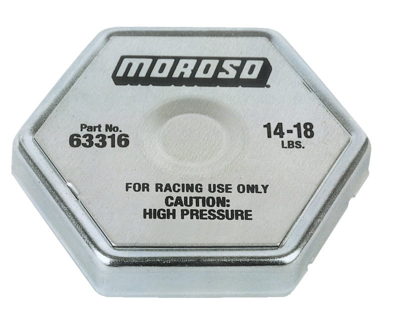 Moroso Racing Radiator Cap - 14-18lbs - eliteracefab.com