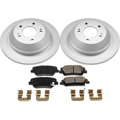 Power Stop 10-18 Hyundai Santa Fe Rear Z17 Evolution Geomet Coated Brake Kit - eliteracefab.com