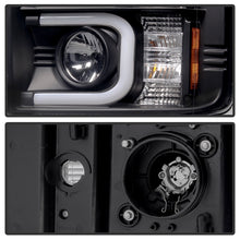 Load image into Gallery viewer, Spyder Chevy Silverado 2014-16 2500 HD Projector Headlights Light Bar DRL Blk PRO-YD-CSHD14-LBDRL-BK - eliteracefab.com