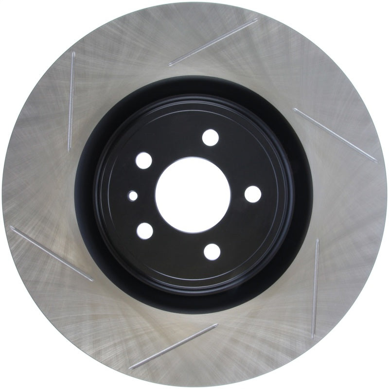 StopTech Premium High Carbon 13-14 Ford Mustang/Shelby GT500 Right Front Disc Slotted Brake Rotor - eliteracefab.com