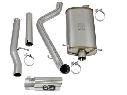 aFe MACHForce XP Exhausts Cat-Back Polished Tips 09-17 GM Silverado 1500 4.3/5.3L RegCab SB/LB aFe