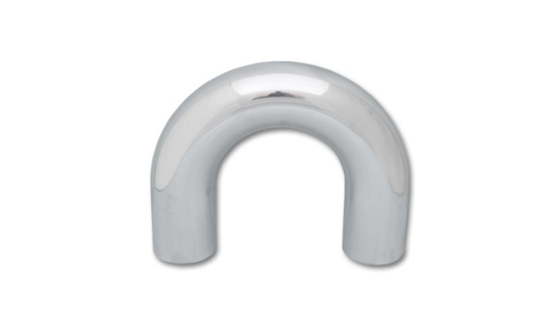 Vibrant 2.5in O.D. Universal Aluminum Tubing (180 degree Bend) - Polished - eliteracefab.com