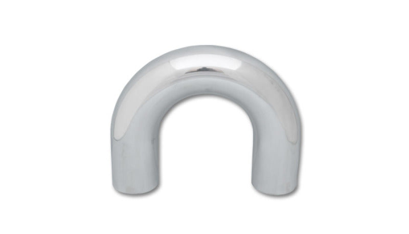 Vibrant 2in O.D. Universal Aluminum Tubing (180 degree Bend) - Polished.