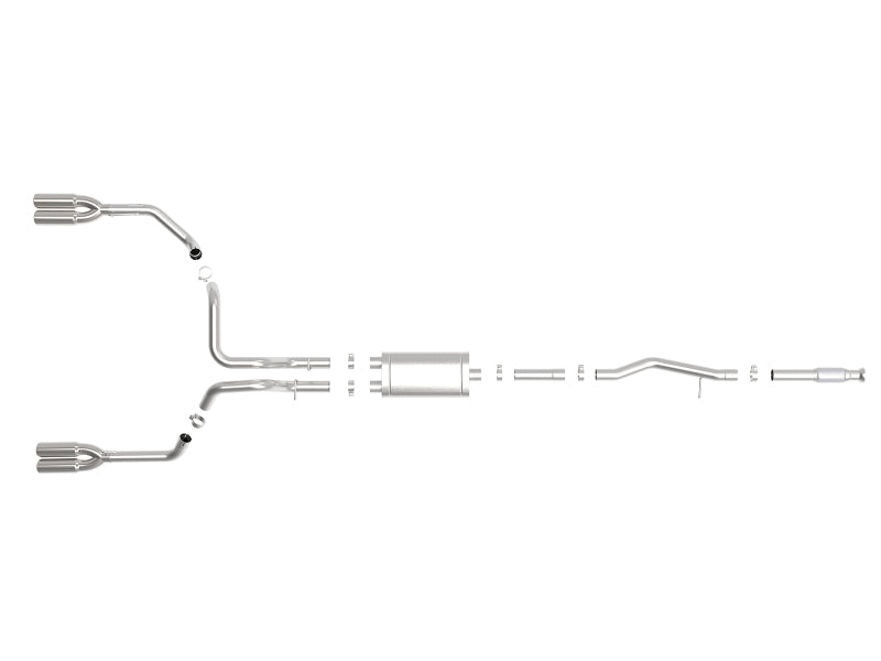 aFe Vulcan Series 3in 304SS Exhaust Cat-Back Exh w/ Pol Tips 2019 GM Silverado / Sierra 1500 V8-5.3L aFe