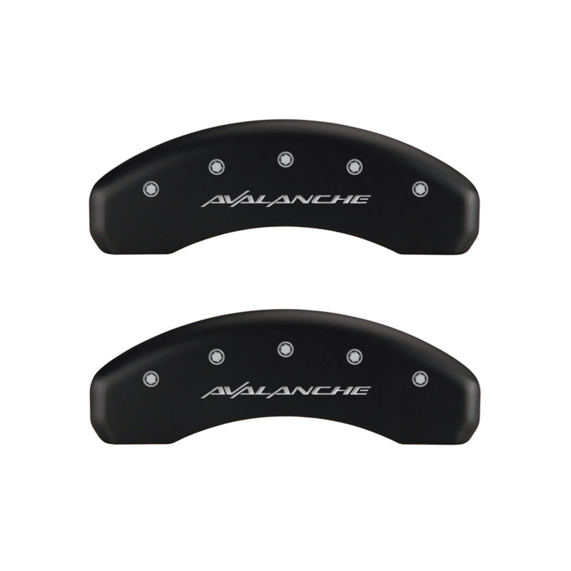 MGP 4 Caliper Covers Engraved Front & Rear Avalanche Red finish silver ch MGP