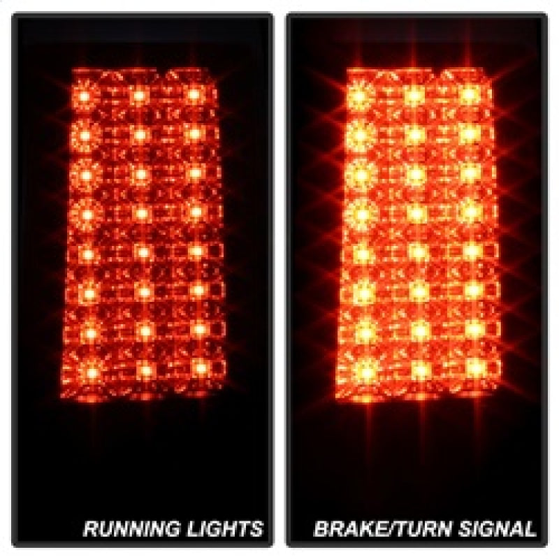 Spyder Jeep Grand Cherokee 07-10 LED Tail Lights Black ALT-YD-JGC07-LED-BK - eliteracefab.com