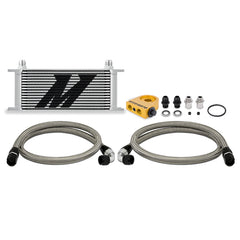Mishimoto Universal Thermostatic Oil Cooler Kit 16-Row Silver