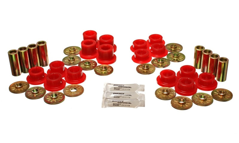 Energy Suspension 92-02 Dodge Viper Red Rear Control Arm Bushing Set - eliteracefab.com