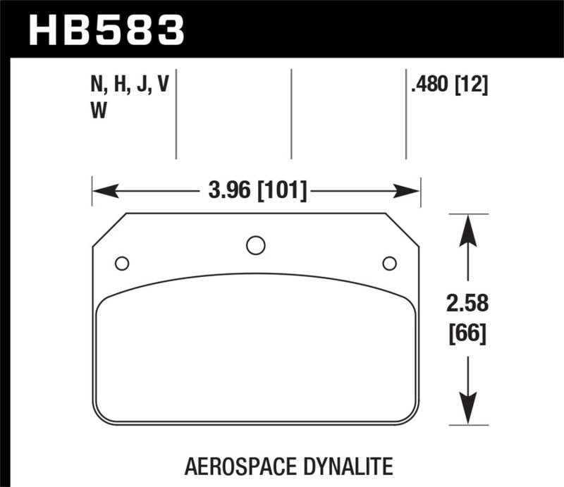 Hawk Performance HP+ Brake Pads - HB583N.480 Hawk Performance