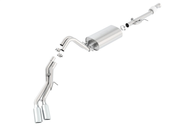 Borla 15-16 Cadillac Escalade ESV 6.2L Auto Trans Dual Round Rolled Truck Side Exit Catback Exhaust - eliteracefab.com