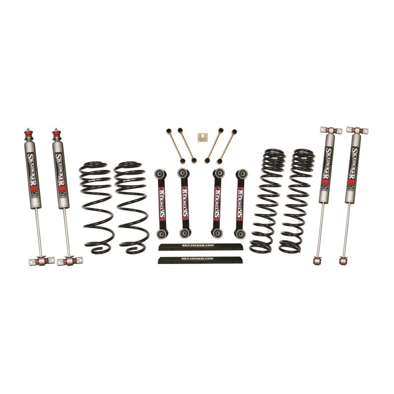 Skyjacker 97-02 Jeep TJ 4in Dual Rate Long Travel Front/Rear Kit w/ M95 Monotube Shocks