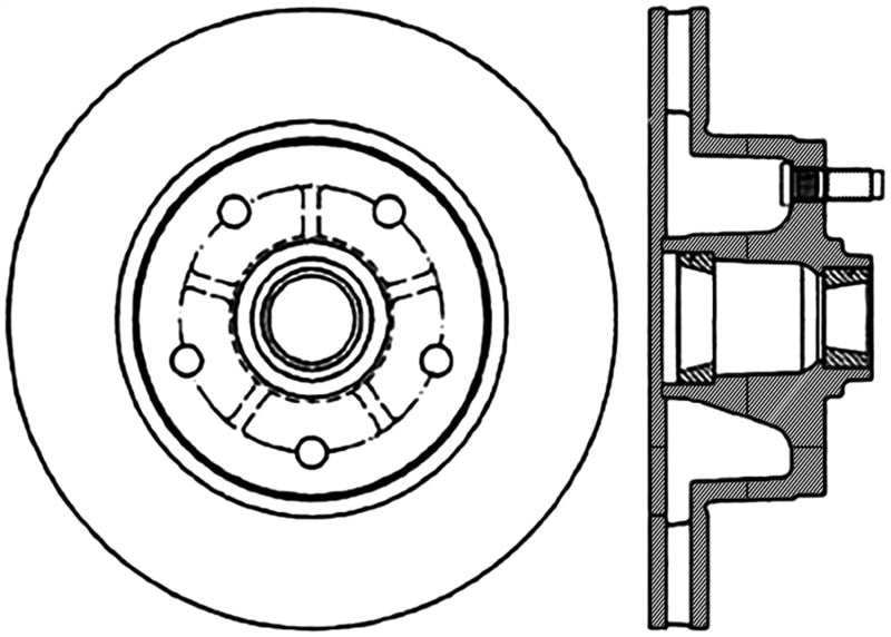 StopTech Slotted & Drilled Sport Brake Rotor Stoptech