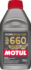 Motul 1/2L Brake Fluid RBF 660 - Racing DOT 4 - eliteracefab.com