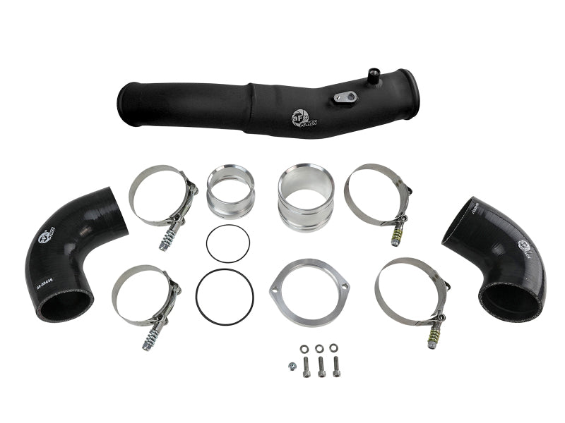 aFe 2020 Toyota Supra 3.0L 3in Black Intercooler Tube - Hot - eliteracefab.com