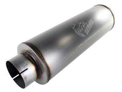 aFe MACHForce XP Exhausts Mufflers SS-409 EXH Muffler 5 ID In/Out 8 Dia - eliteracefab.com